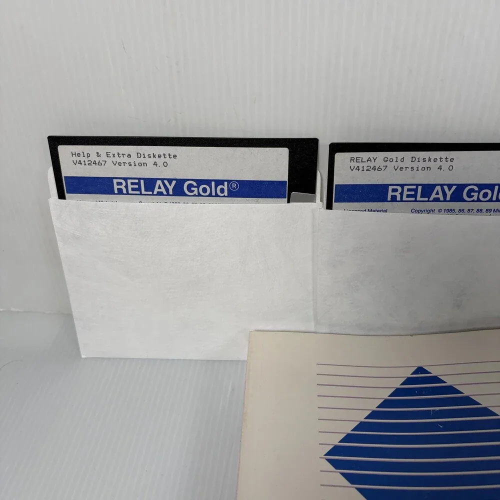 RELAY Gold Version 4.0 Communications Software Microcom Floppy Disks Manuals DOS